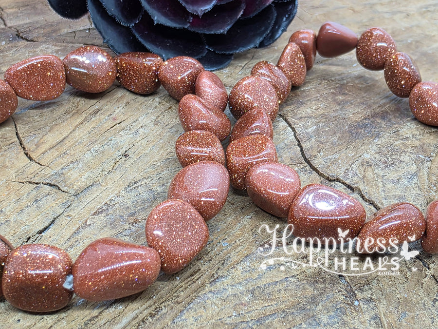 Goldstone Nugget Bracelet