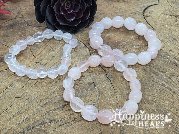 Rose Quartz Nugget Bracelet