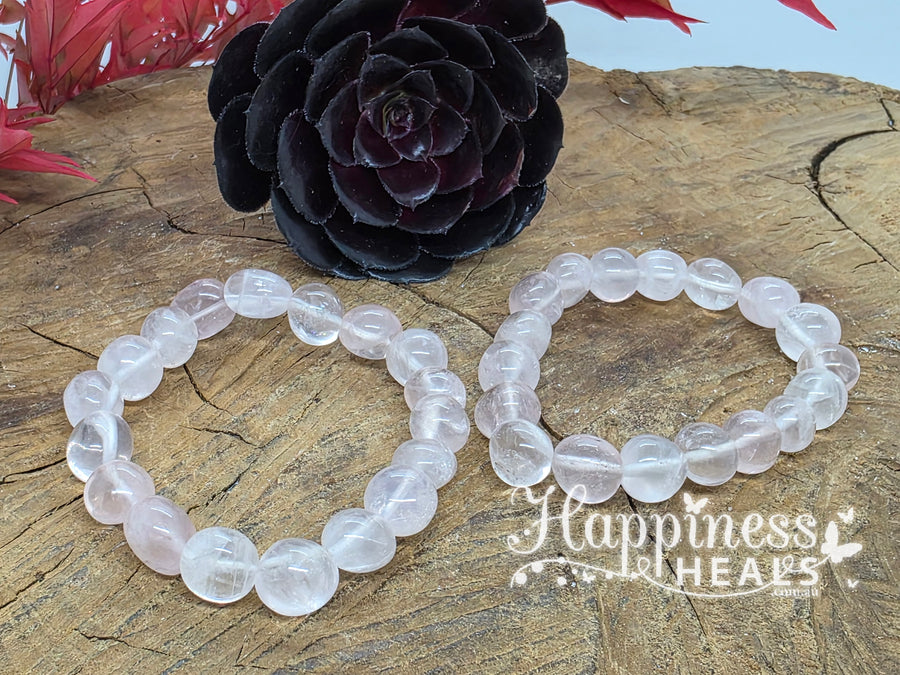 Rose Quartz Nugget Bracelet