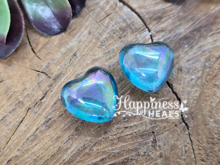 Aqua Aura Heart