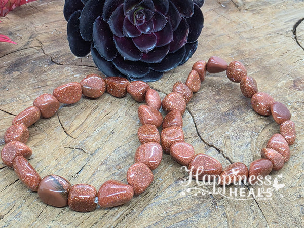 Goldstone Nugget Bracelet