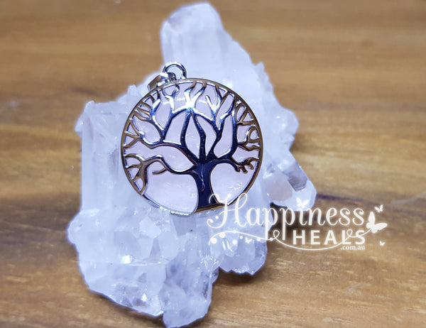 Tree of Life Rose Quartz