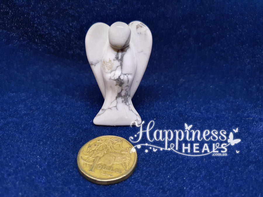White Howlite Angel