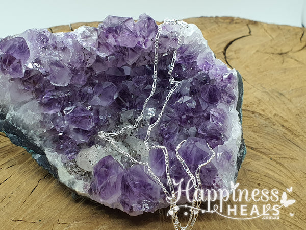 Cadena Figaro de plata esterlina