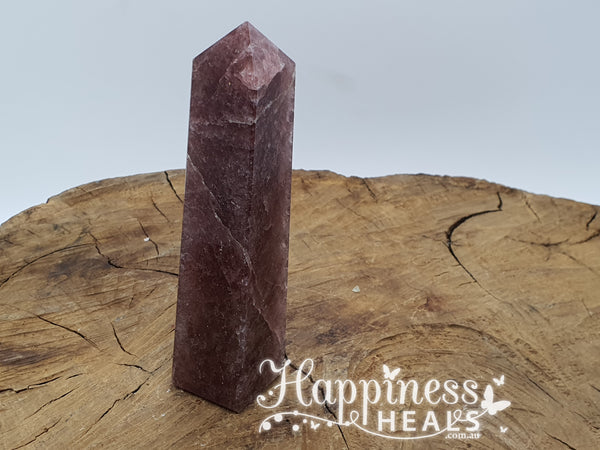 Strawberry Quartz Obelisk