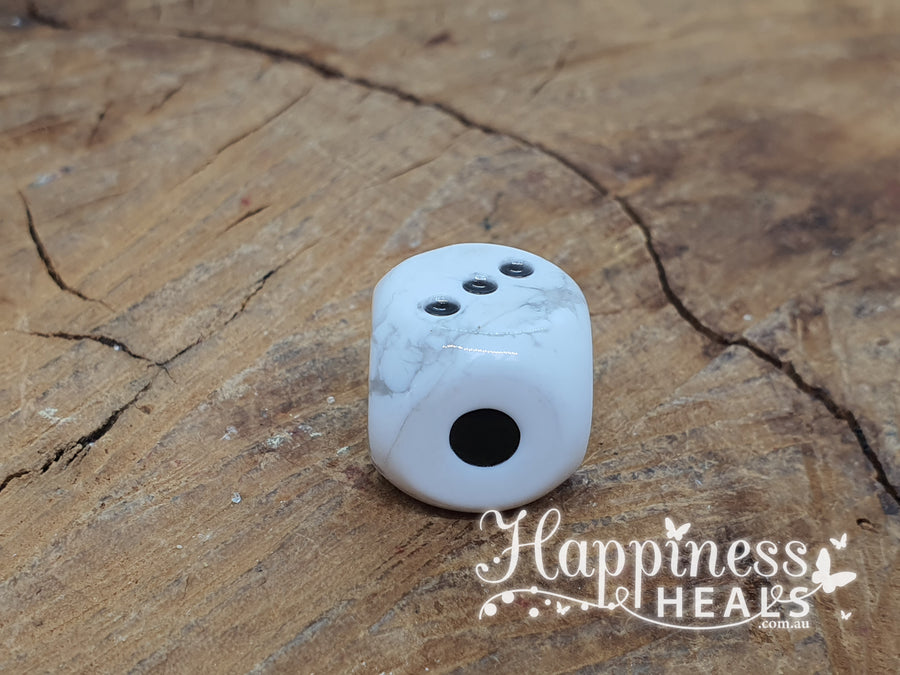 White Howlite Dice