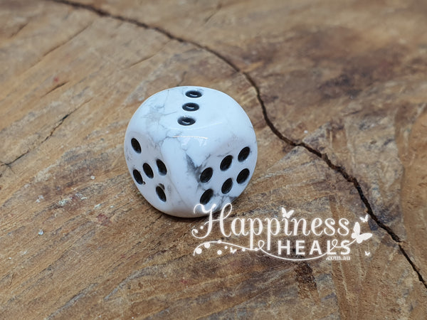 White Howlite Dice