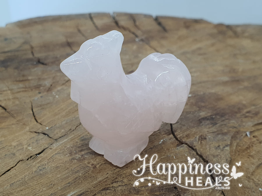 Rose Quartz Rooster