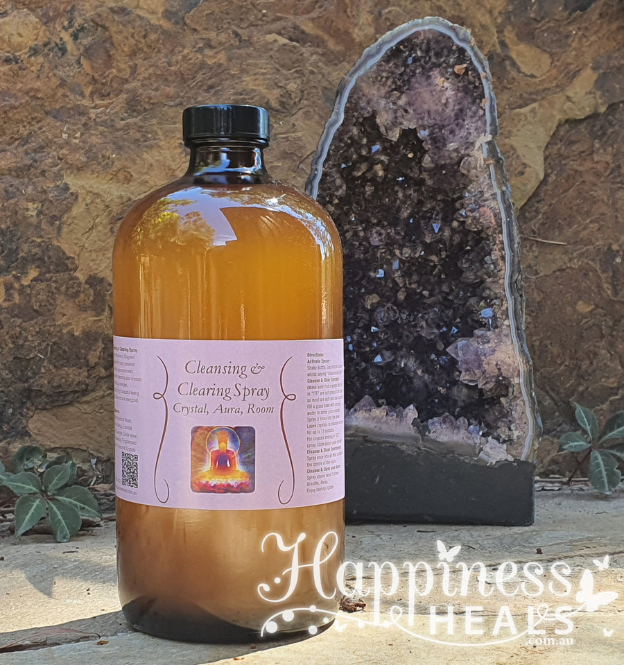 Cleansing & Clearing Spray. Crystal, Aura & Room