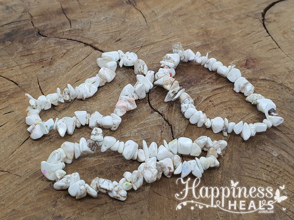 Magnesite Chip Bracelet