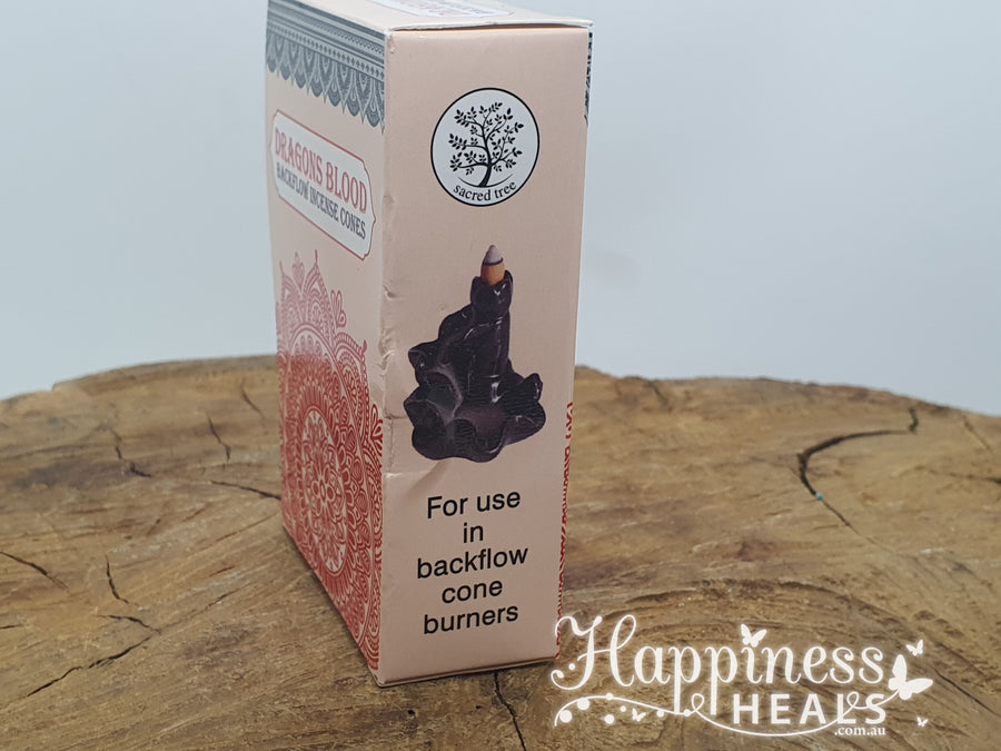 Dragon's Blood - Backflow Incense Cones - Sacred Tree