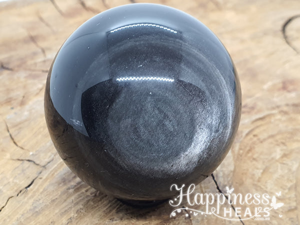 Silver Sheen Obsidian Sphere