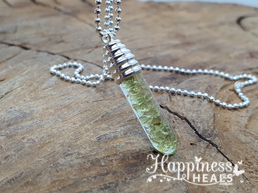 Peridot Chip Necklace