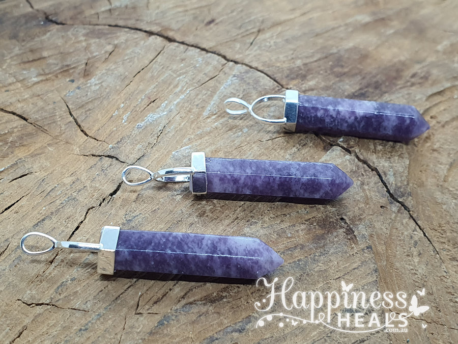 Lepidolite Double Point Pendant – The Stone of Peace & Emotional Balance