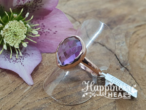 Amethyst Ring - Gold Plated