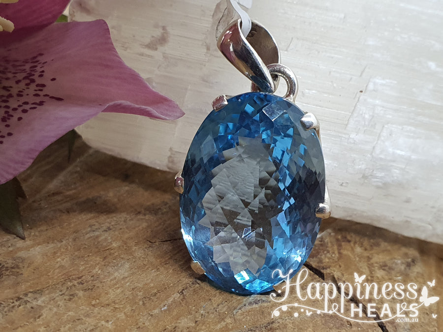 Blue Topaz Pendant