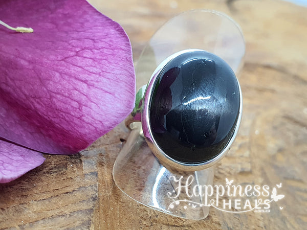 Black Star Diopside Ring