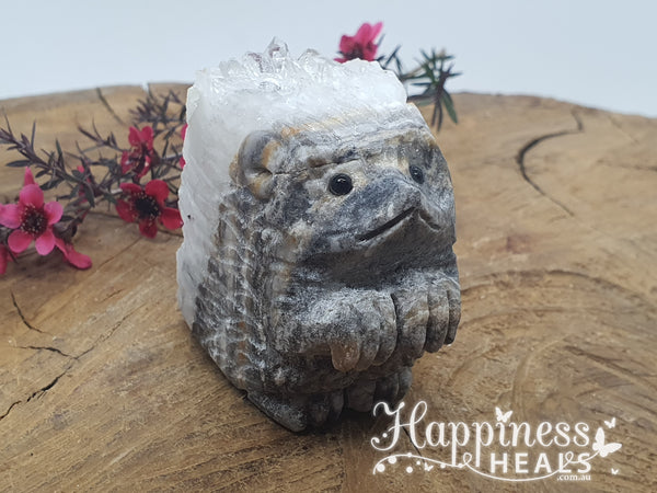 Clear Quartz Cluster Hedgehog