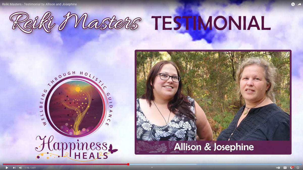 Reiki Masters 2022 - Allison and Josephine Testimonials