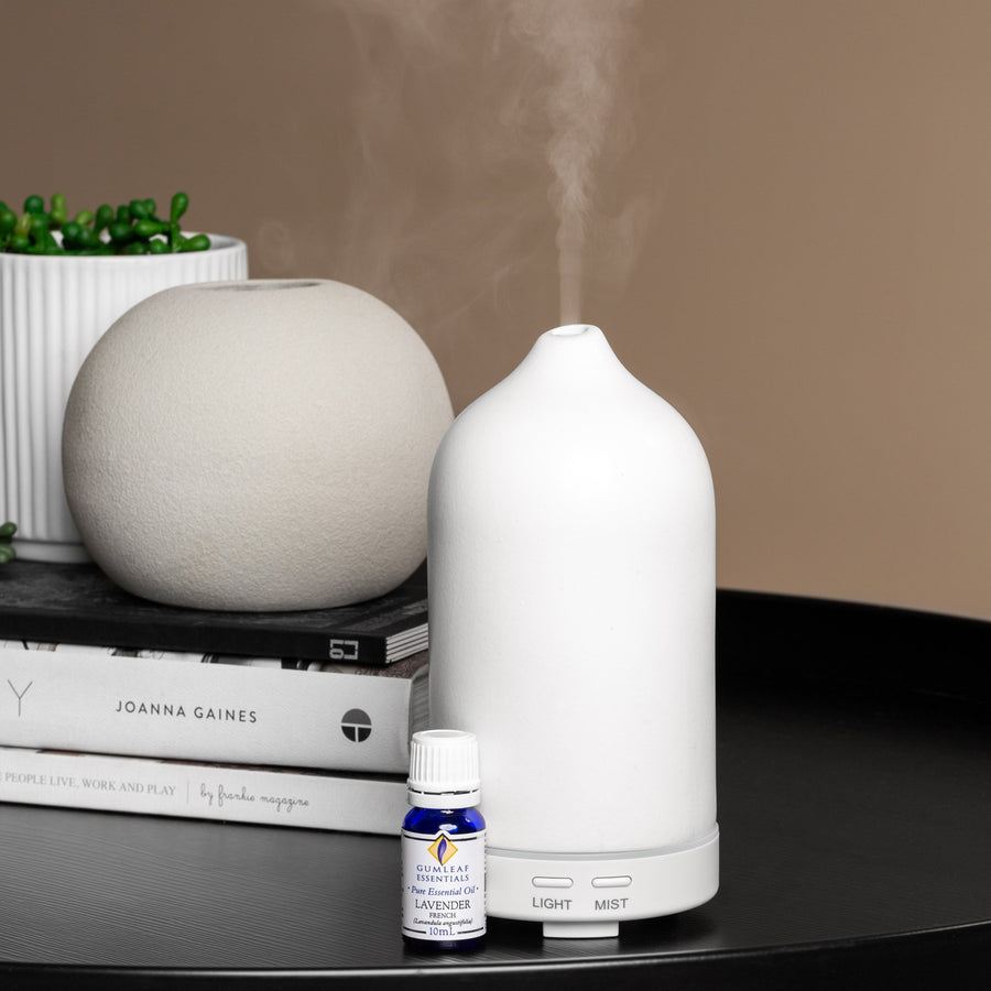 White Stone Ultrasonic Oil Diffuser