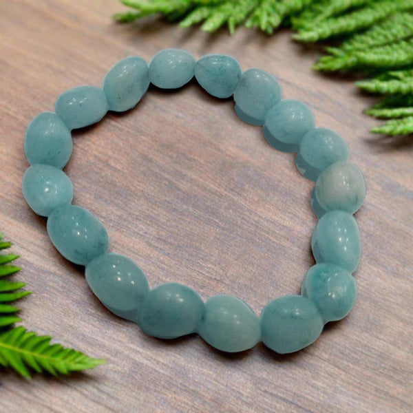 💙 Blue Aragonite Nugget Bracelet – Soothing & Heart-Opening Energy 💙