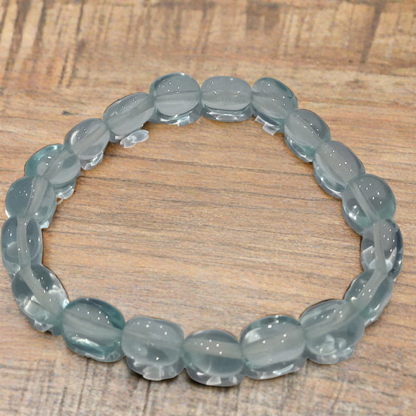 Light Blue Obsidian Nugget Bracelet