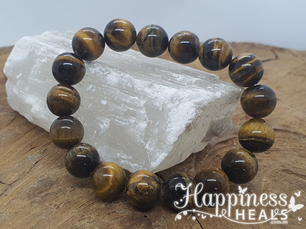 Tiger Eye Bracelet - 10mm ball