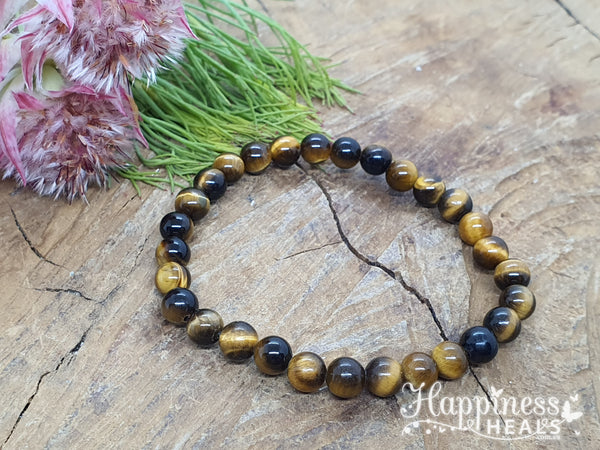 Tiger Eye Bracelet - 8mm Ball