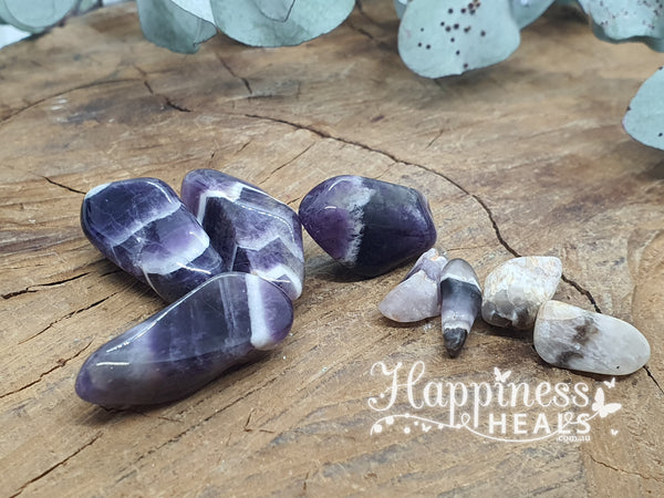 Chevron Amethyst (Tumbled)