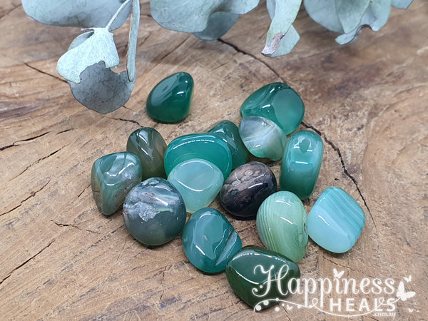 Green Agate (Tumbled)