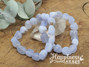 Blue Lace Agate Bracelet - Nugget