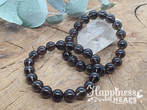 Smoky Quartz Bracelet - 6mm Ball