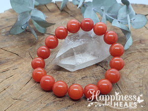 Red Aventurine Bracelet - 12mm Ball