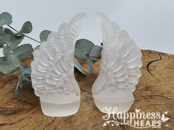 Selenite Angel Wing