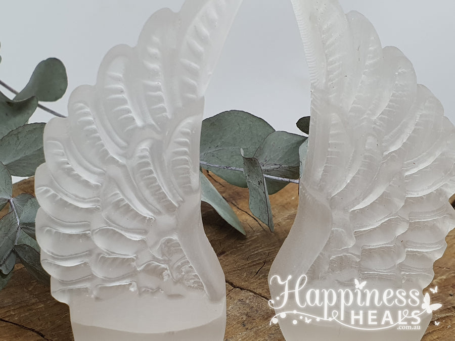 Selenite Angel Wing