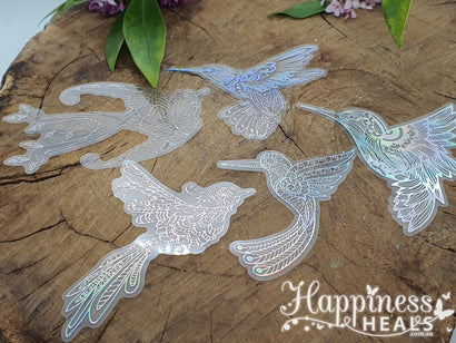 Holographic Bird Stickers
