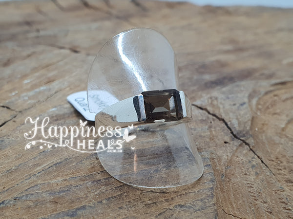 Smokey Quartz Men's Ring - Size: 12.5