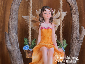 Fairy on a Swing - Orange