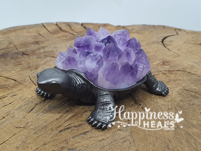 Turtle Amethyst Cluster - Dark