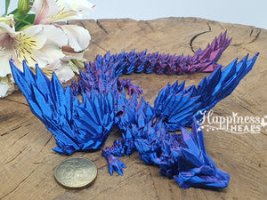Dragon with Wings - Purple/Blue