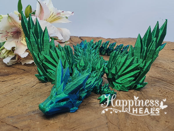 Dragon with Wings - Blue/Green