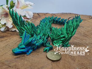 Dragon with Wings - Blue/Green