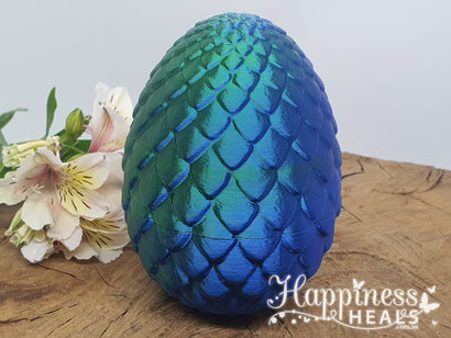 Dragon Egg with Dragon- Blue/Green