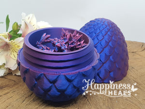 Dragon Egg with Dragon- Purple/Blue