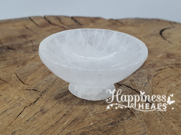 Selenite Charge Bowl with Base