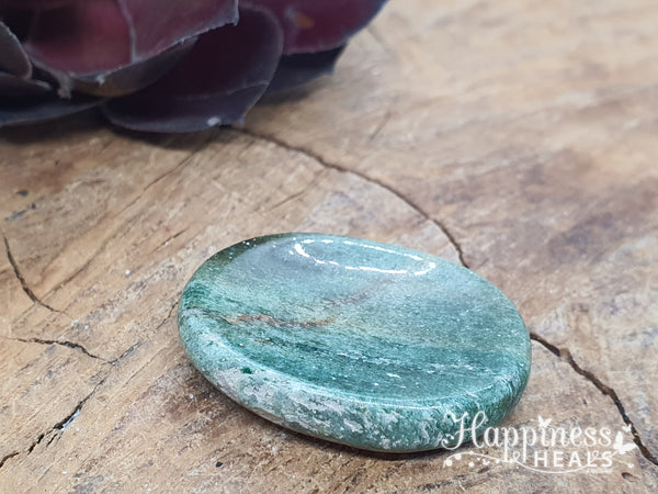 Fuschite Palm Worry  Stone