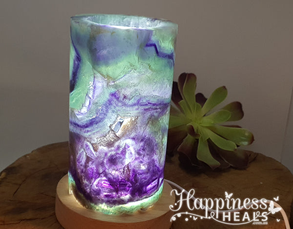 Fluorite Lamp with USB Base
