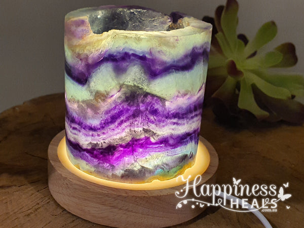 Fluorite Lamp with USB Base