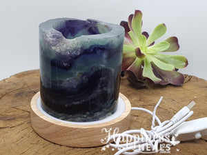 Fluorite Lamp with USB Base