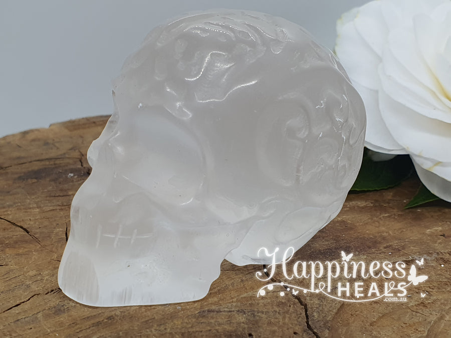 Selenite Skull